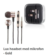 5 x Lux Headset Gold