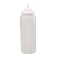24 stk. Squeeze plast flaske 95 cl med låg