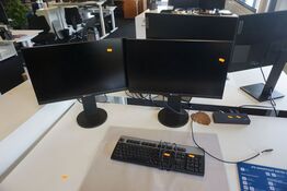 2 stk. skærme + tastatur