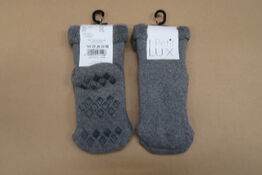 10 pk. PetitLux Strømper Soya Grey 3-pak - Str. 21-23