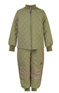 2 sæt Mikk-Line Duvet Termotøj - Olive Gray Str. 110