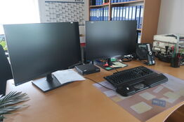 2 stk. skærme SAMSUNG F27T450FQR / computer LENOVO 11MY Intel core I7 m.m.