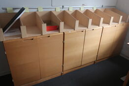3 stk. reolsektioner 