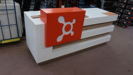 Receptionsdisk 80x214x88/106 cm