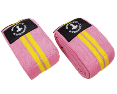 4 stk. Knæbind m. velcro lukning PINK (2 stk af 2 meter)