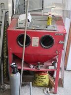 Sandblasting cabin POWERPLUS (read description)