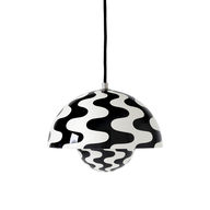 Pendel VERNER PANTON Flowerpot VP1 1968 Black / White