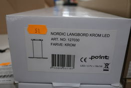 Langbordspendel POINT Nordic Krom LED 