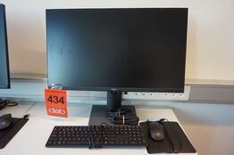 Dell 27" Pc Monitor med tastatur og mus 