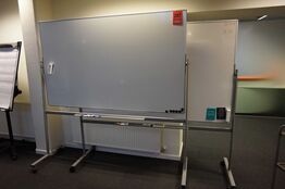 2 stk Whiteboards på hjul 