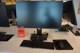 Dell 27" Pc Monitor med tastatur og mus 