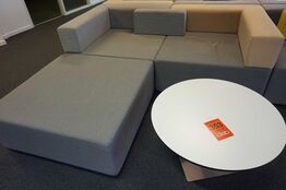 Loungesofa 3 moduler Grå/beige 