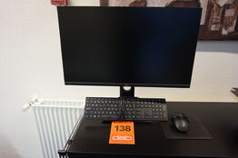 Dell 27" Pc Monitor P2720DC med tastatur og mus 