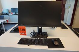 Dell 27" Pc Monitor med tastatur og mus 