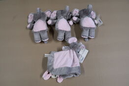 3 stk. My Teddy Bamse Elefant + Nusseklud