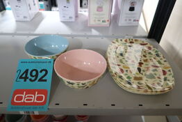 8 dele Rice Børnetallerkener & skåle 