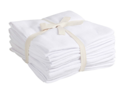 5 pk. Stofbleer fra Pippi - White (8-pak) 70x70 cm 