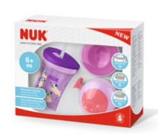 3 pk. NUK Spisesæt Lær-at-drikke 6+ mdr. 