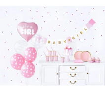 5 stk. Babyshower sæt, pige