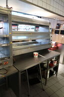 Rustfri stålbord med varmeskab HENNY PENNY HCW-5