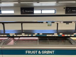 Salgsdisplay til placering mellem kølere/frysere