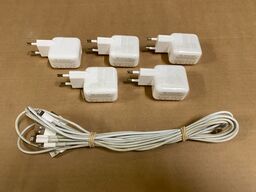 5 x Oplader 12W til IPhone & IPad - Ubrugt