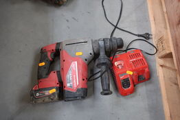 Akku borehammer MILWAUKEE M18 ONEFHPX med batteri og lader