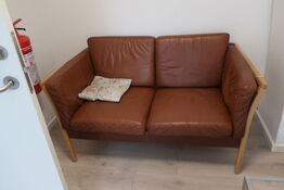2 pers. Lædersofa