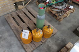 3 stk. gasflasker 