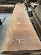 5 stk. træplanker i SAPELE (mahogni) 2,56x0,48m - 2,7 cm tyk
