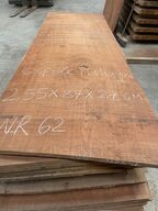 Træplanke i SAPELE (mahogni) 2,55x0,87m - 2,7 cm tyk