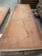 Træplanke i SAPELE (mahogni) 2,55x0,80m - 2,7 cm tyk