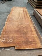 Træplanke i SAPELE (mahogni) 2,32x0,73m - 2,7 cm tyk