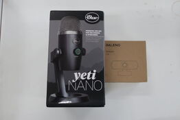 Streamingset Mikrofon YETI NANO samt webcam PALENO C30