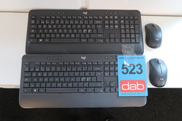 2 stk. Logitech trådløs keyboard & mus 