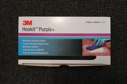 2 ks. 3M Hookit Purple+ 115x225mm Sandpapir 120  - 50 stk. i hver æske