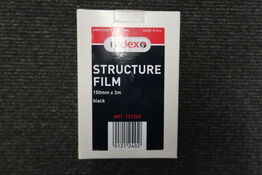 8 pk. Radex Structure film 150mm x 2m  - Black 