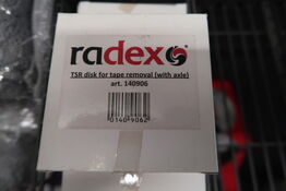 11 pk. Radex TSR disk for tape removal (With axle)