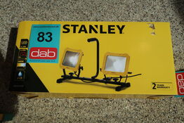 STANLEY arbejdslampe 2 lamper på stativ 2x33W