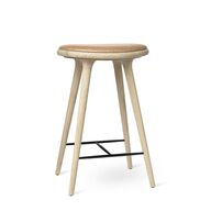 Mater - Jubilæums Kollektion - High Stool - Natur eg/Camel læder 69 cm 