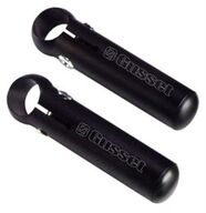 7 stk. Gusset Stubby R-series bar-ends 100mm Black