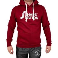 Large - Hættetrøje heavy style - Shapenation (Ruby red/Embroidery logo)