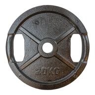 2 stk. Vægtskiver sort metal (50 mm) - 25 kg