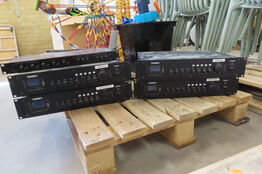 4 stk. Forstærkere SUBZERO ZA 240 samt pre-amp mixer