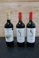 3 fl. Rødvin SOPHENIA Malbec 2021 samt ALTOSUR Cabernet Souvignon 2022, 75cl.