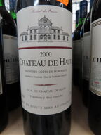 6 fl. rødvin, CHATEAU DE HAUX Preméres Cotes De Bordeaux 2000