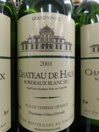 5 fl. hvidvin, CHATEAU DE HAUX Bordeaux Blanc Sec 2001