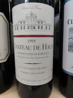 4 fl. rødvin, CHATEAU DE HAUX Preméres Cotes De Bordeaux 1995