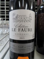 4 fl. rødvin, CHATEAU LE FAURE Bordeaux 2015