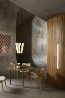 NORR11 deco chandelier i opalglas og hvid ø40 cm
